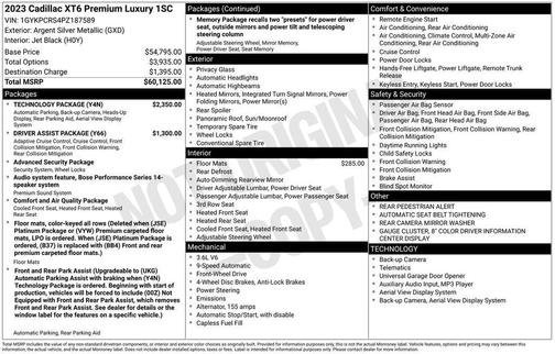 2023 Cadillac XT6 Premium Luxury FWD
