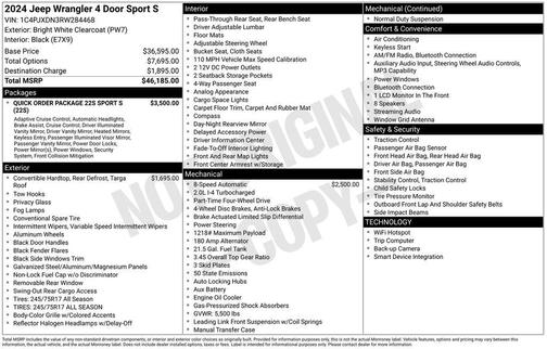 2024 Jeep Wrangler Sport