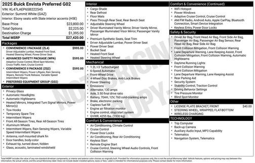 2025 Buick Envista Preferred