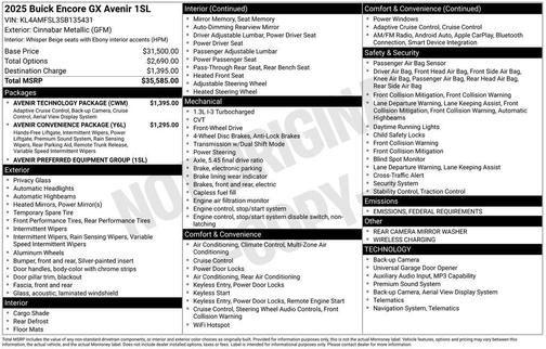 2025 Buick Encore GX Avenir