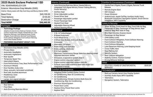 2025 Buick Enclave Preferred