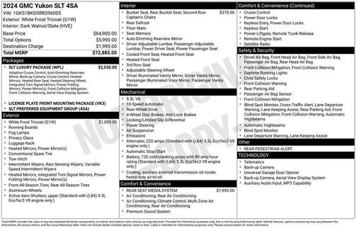 2024 GMC Yukon SLT