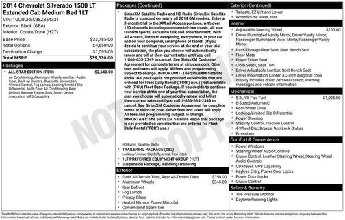 Black 2014 Chevrolet Silverado 1500 LT