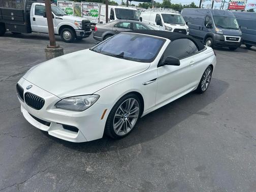 Pearl White 2014 BMW 650 2dr Conv 650i RWD