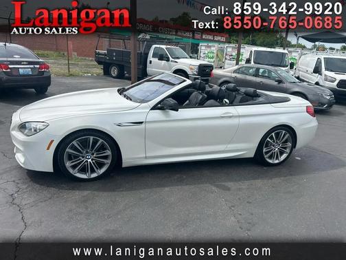 Pearl White 2014 BMW 650 2dr Conv 650i RWD