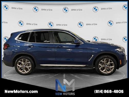 Blue Metallic 2022 BMW X3 xDrive30i
