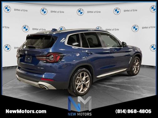 Blue Metallic 2022 BMW X3 xDrive30i