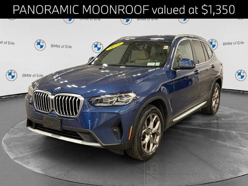 Blue Metallic 2022 BMW X3 xDrive30i