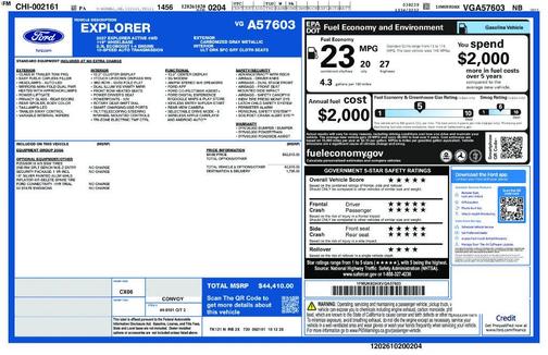 Gray 2027 Ford Explorer