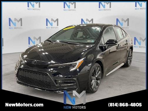 Midnight Black Metallic 2025 Toyota Corolla SE