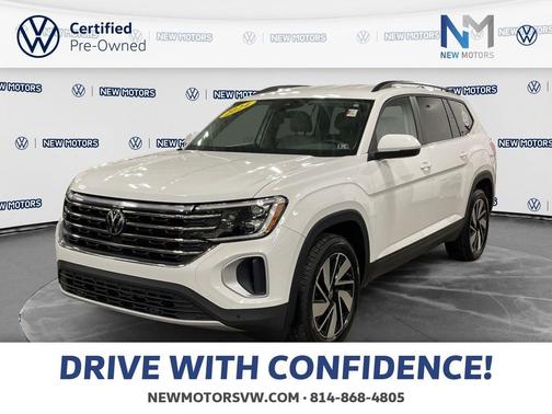 Pure White 2024 Volkswagen Atlas 2.0T SE