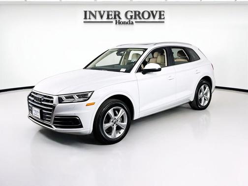 White 2020 Audi Q5 45 Premium Plus