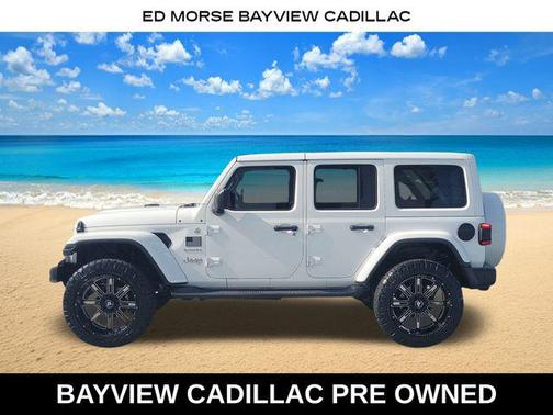 Bright White Clearcoat 2020 Jeep Wrangler Unlimited Sahara
