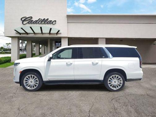 Crystal White Tricoat 2024 Cadillac Escalade ESV Premium Luxury