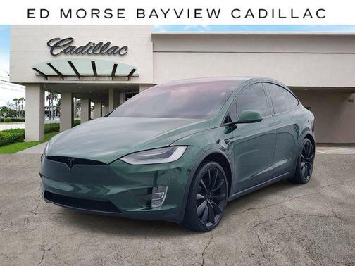 Green 2021 Tesla Model X Long Range Dual Motor All-Wheel Drive