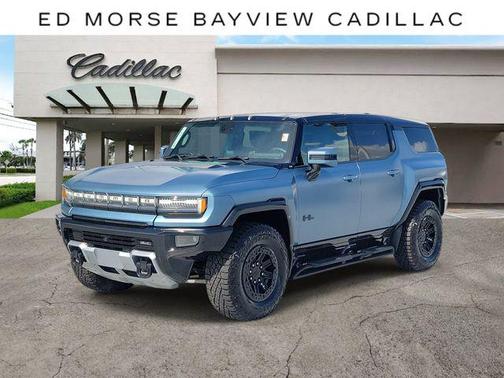 Neptune Blue Matte 2024 GMC HUMMER EV SUV 3X