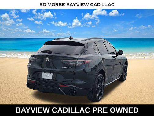 Vulcano Black Metallic 2024 Alfa Romeo Stelvio Veloce AWD