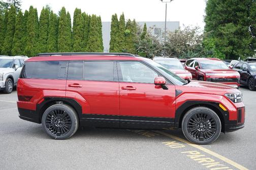 Red 2026 Hyundai SANTA FE HEV Calligraphy