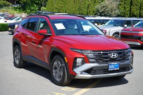 Red 2025 Hyundai TUCSON Hybrid Blue
