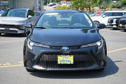 Black Sand Pearl 2021 Toyota Corolla Hybrid LE