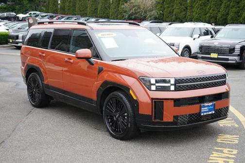 Orange 2026 Hyundai SANTA FE HEV Calligraphy