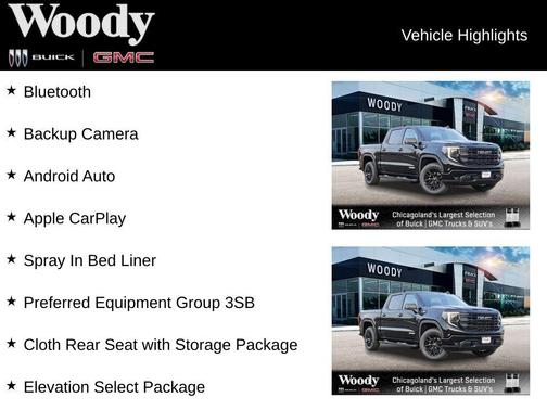 Onyx Black 2026 GMC Sierra 1500 Elevation