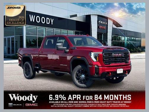 Volcanic Red Tintcoat 2026 GMC Sierra 2500 AT4