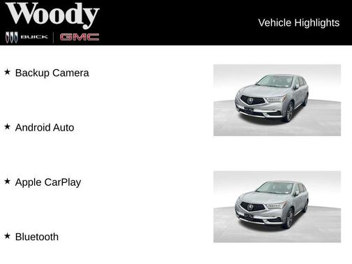 Silver 2020 Acura MDX 3.5L w/Technology Package