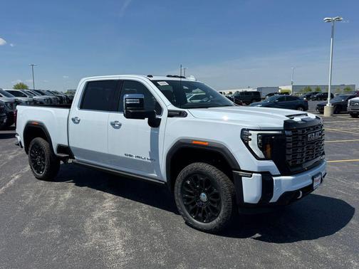 Glacier White Tricoat 2026 GMC Sierra 2500 Denali Ultimate
