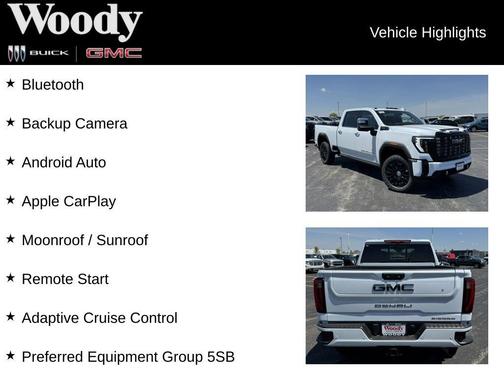 Glacier White Tricoat 2026 GMC Sierra 2500 Denali Ultimate
