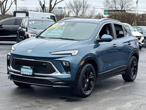 Ocean Blue Metallic 2024 Buick Encore GX Sport Touring