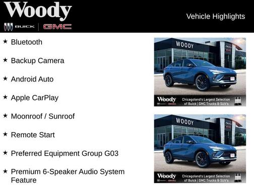 Ocean Blue Metallic 2026 Buick Envista Sport Touring