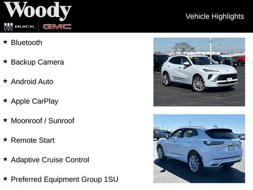 Iridescent White Tricoat 2026 Buick Envision Avenir