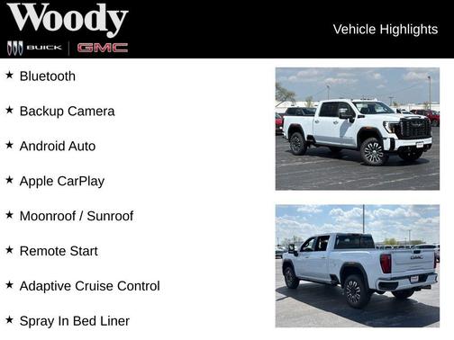 Glacier White Tricoat 2026 GMC Sierra 2500 Denali Ultimate