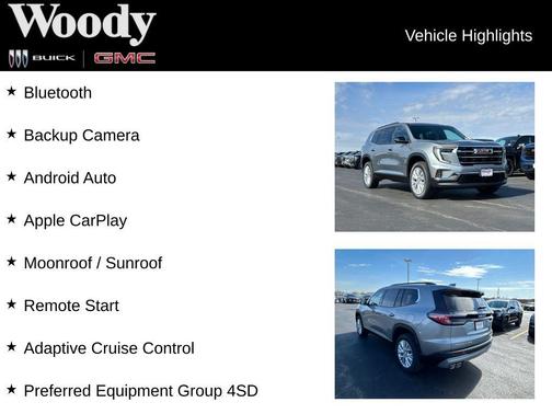 Sterling Metallic 2026 GMC Acadia AWD Elevation