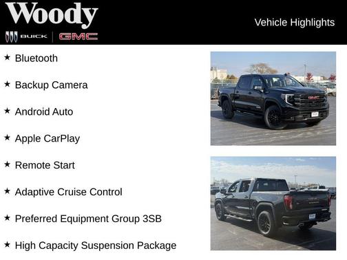 Onyx Black 2026 GMC Sierra 1500 Elevation