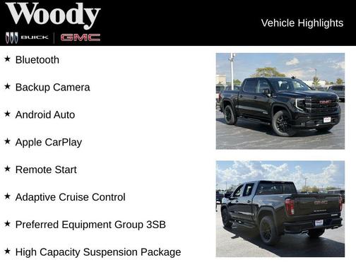 Onyx Black 2026 GMC Sierra 1500 Elevation
