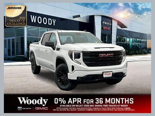 Summit White 2026 GMC Sierra 1500 Elevation