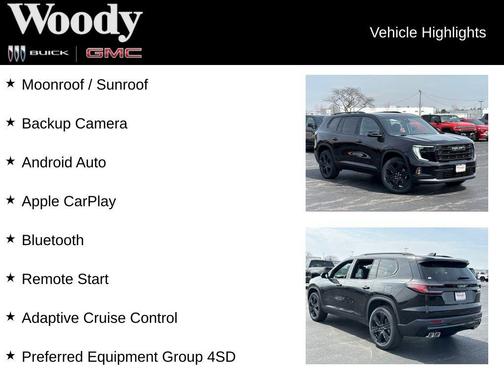 Ebony Twilight Metallic 2026 GMC Acadia AWD Elevation