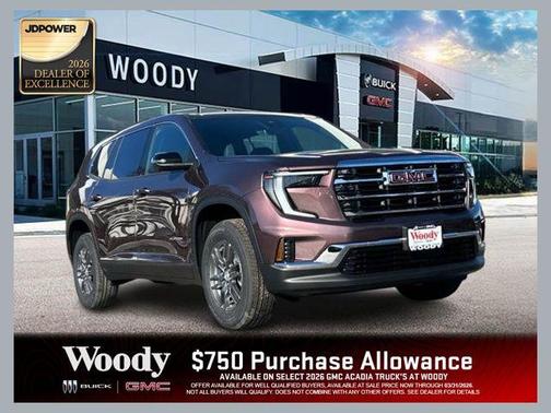 Crystal Metallic 2026 GMC Acadia AWD Elevation