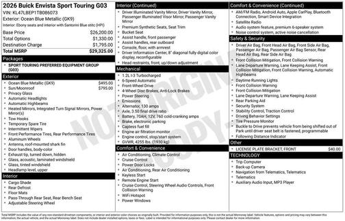 2026 Buick Envista Sport Touring