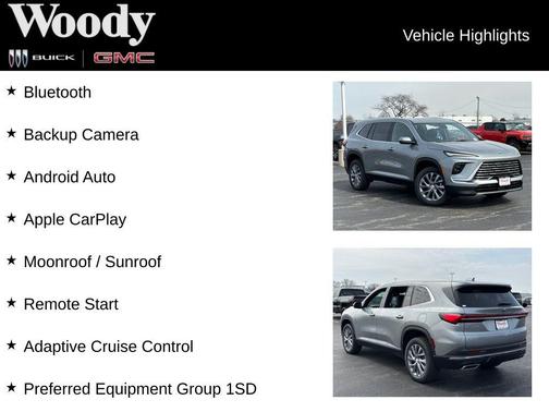 moonstone gray metallic 2026 Buick Enclave Preferred