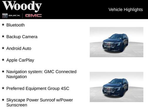 Ebony Twilight Metallic 2024 GMC Terrain AWD AT4