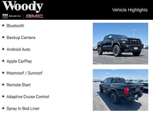 Onyx Black 2026 GMC Canyon AT4