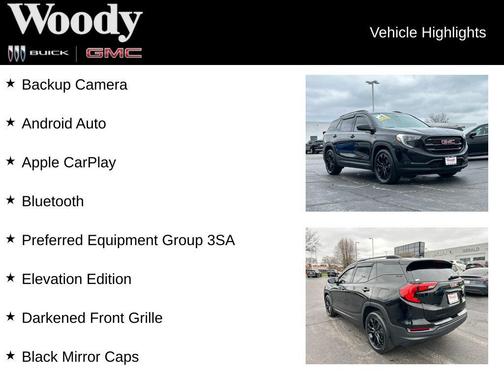 Ebony Twilight Metallic 2021 GMC Terrain SLE