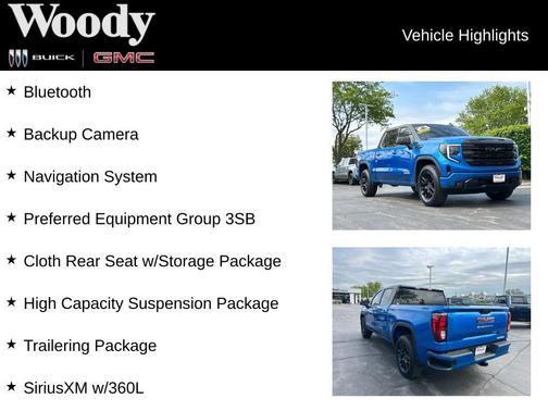 Dynamic Blue Metallic 2023 GMC Sierra 1500 Elevation
