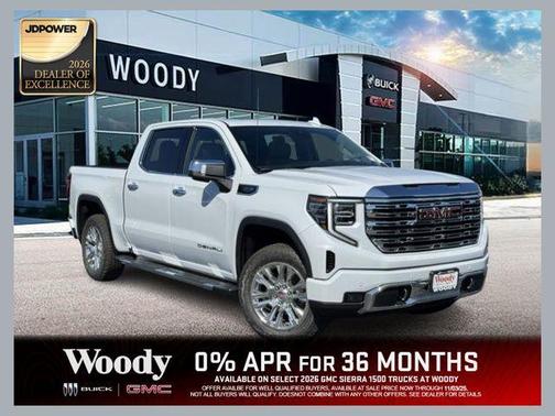 Glacier White Tricoat 2026 GMC Sierra 1500 Denali