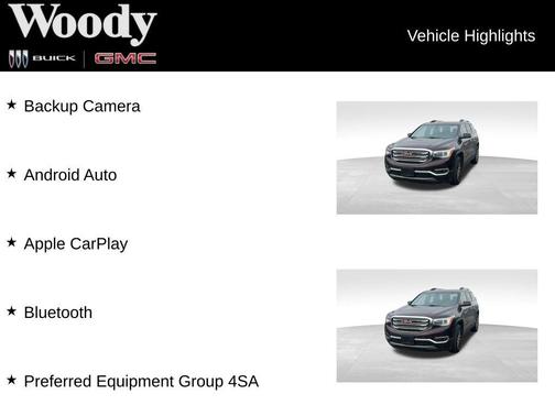 Black Cherry Metallic 2017 GMC Acadia SLT-1