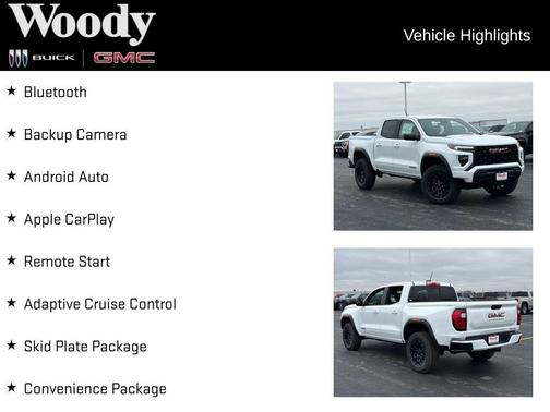 Summit White 2026 GMC Canyon 4WD Elevation
