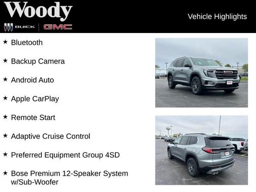 Sterling Metallic 2026 GMC Acadia AWD Elevation